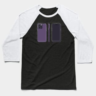 Purple phone drawing Baseball T-Shirt